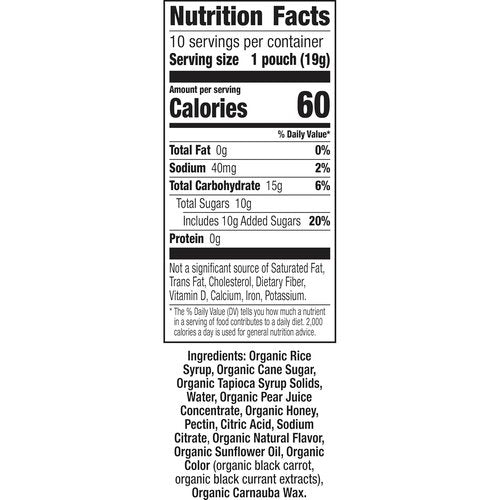 Annie's Organic Fruit Flavored Snacks - Bees, Bugs & Butterflies | 10 Pouches, 7 oz