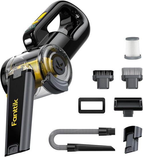 Fanttik Fold V10 APEX Cordless Car Vacuum - 17000Pa Suction Power, Smart LED Display, Portable Design