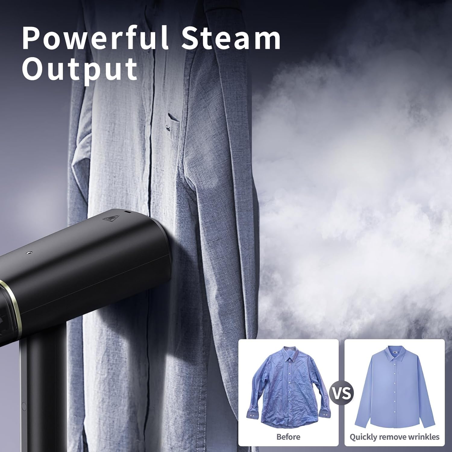 Skiennix Travel Steamer - Dual Voltage Mini Clothes Steamer with European Plug Adapter | Perfect for International Travel
