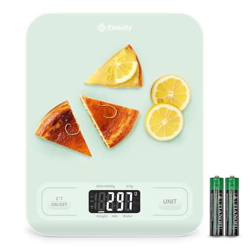 Etekcity Digital Food Kitchen Scale - Accurate Grams & Ounces Measurement for Cooking & Keto | Medium Green