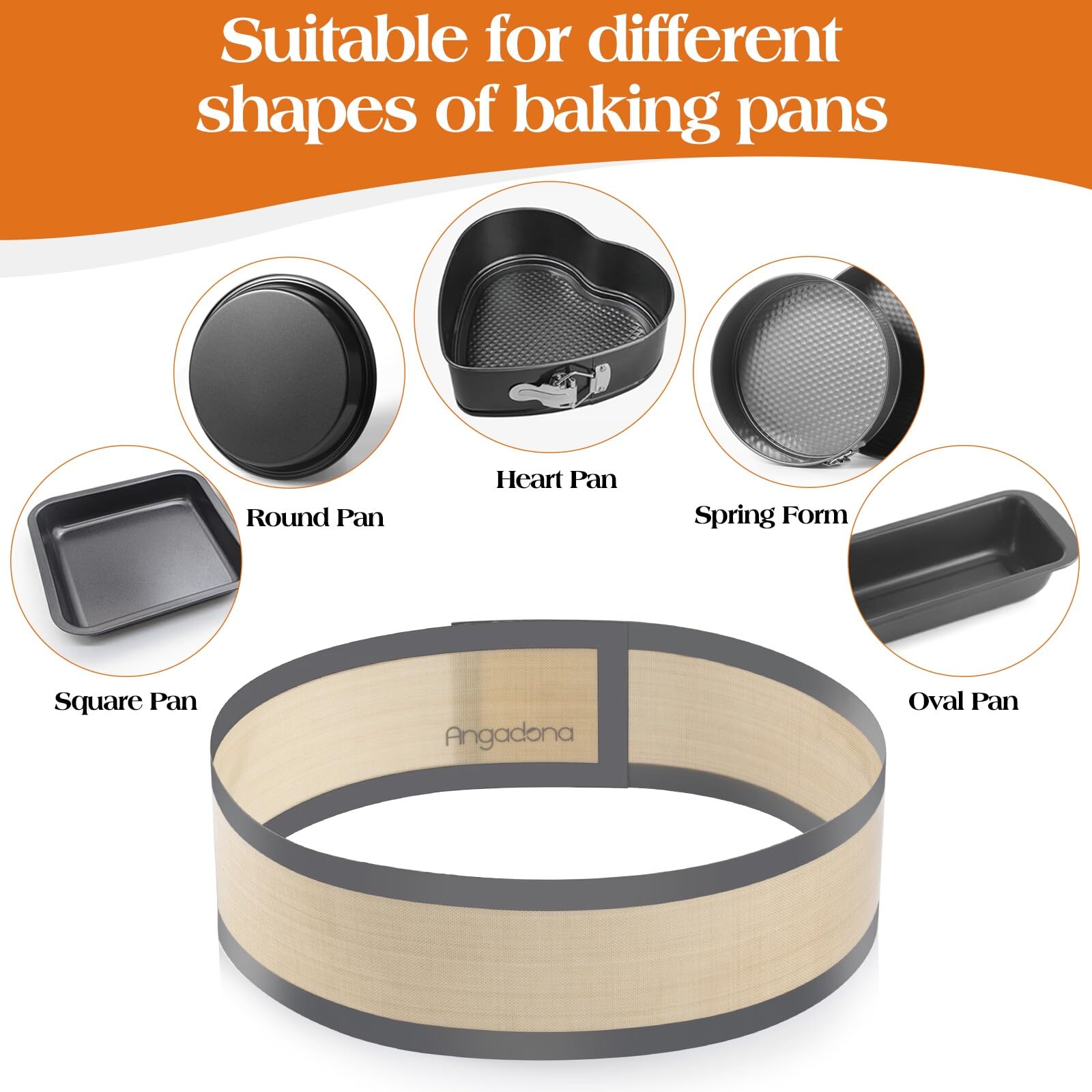 Silicone Baking Mat for Springform Pan 9 inch, Prevent cake from Sticking to Bottom and Side,Easy Clean & Non Sick Silicone Baking mat for Cheesecake Pan