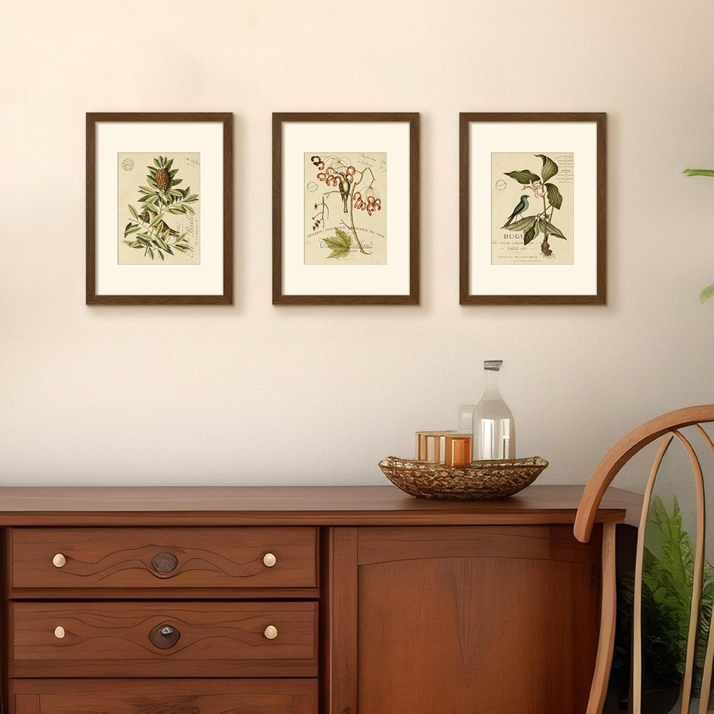 Upsimples 9x12 Picture Frame - Versatile Wall Hanging for 6x8 or 9x12 Photos | Brown, 1 Pack