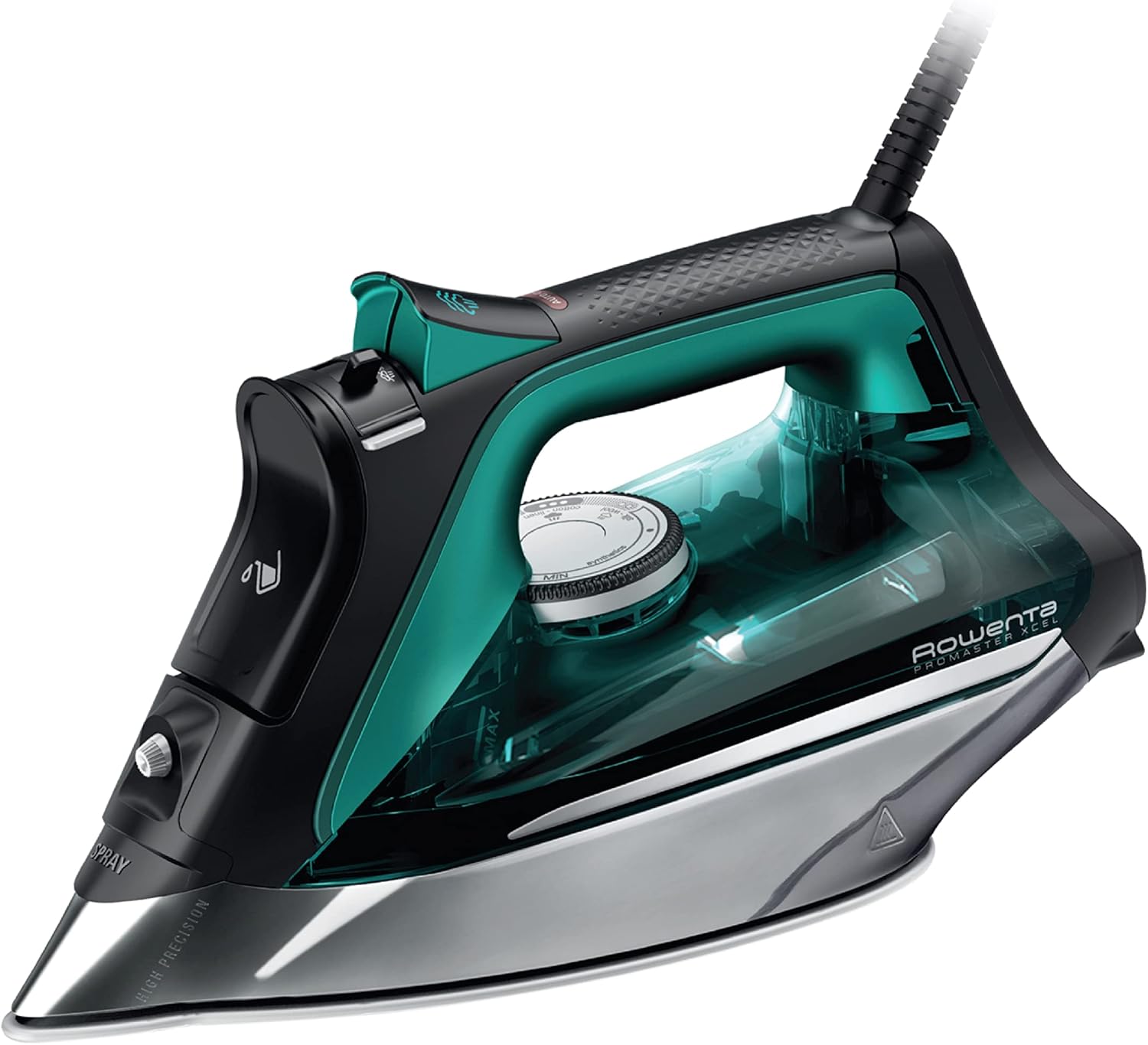 Rowenta Pro Master Steam Iron - Stainless Steel Soleplate, Anti-Drip, 210 g/min, 1775 Watts, 400 Microsteam Holes