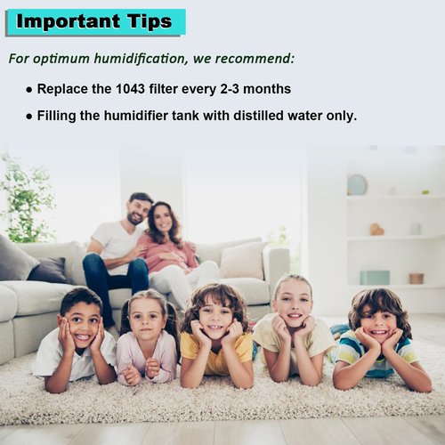 2 Pack 1043 Humidifier Super Wick Filter Compatible with Essick Air AIRCARE EP9800, EP9700, EP9500, EP9R800, EP9R500, 831000, 826800, 826000, 821000 and Bemis Space Saver 800, 8000 Series Humidifiers