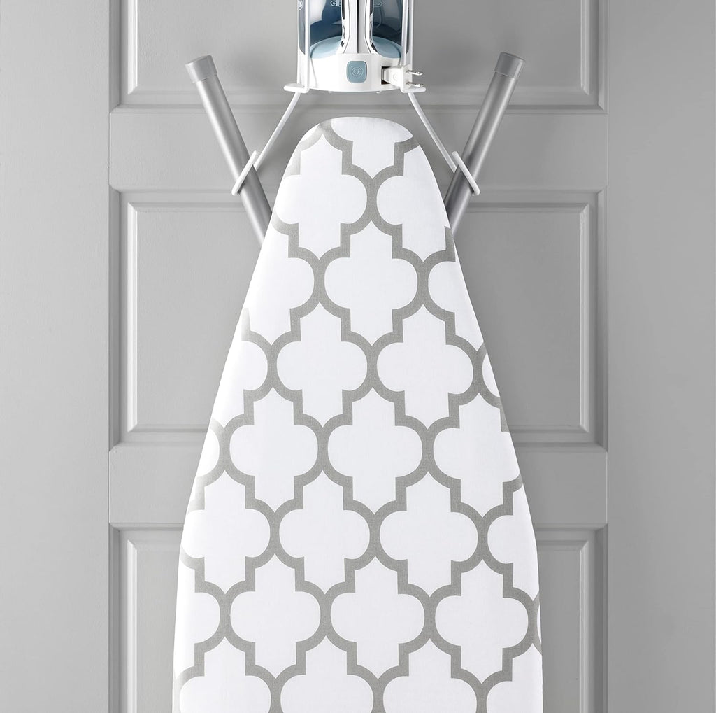 Whitmor Deluxe Ironing Board Cover - Medallion Grey Pad for Enhanced Ironing Efficiency