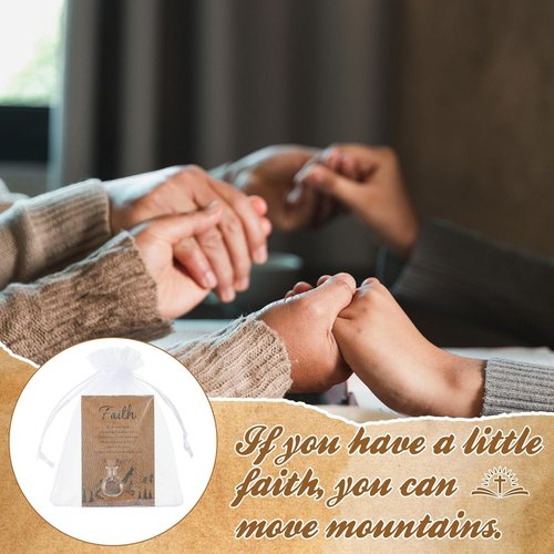 Funnymoom 50 Pack Faith Gifts for Women - Christian Baptism & Wedding Supplies | Mustard Seed Blessings