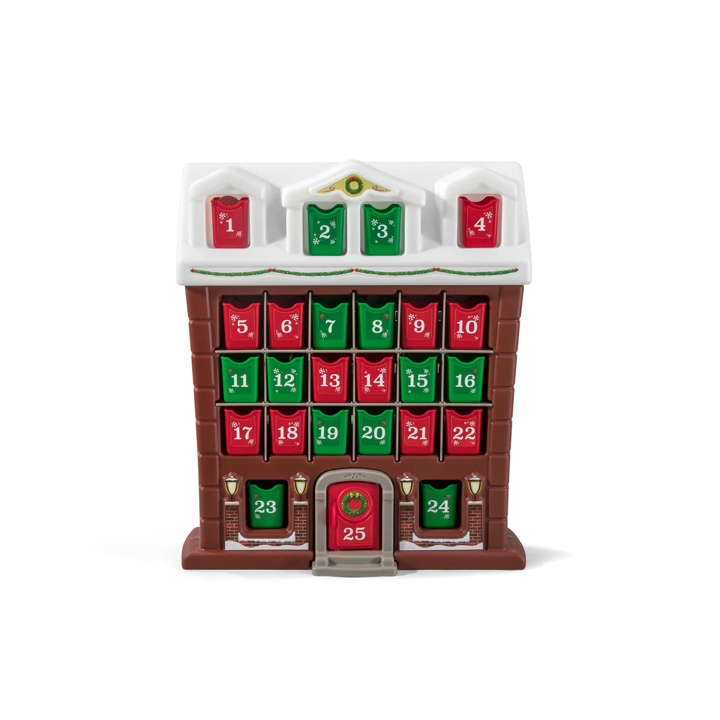 Step2 My First Advent Calendar, Kids Interactive Christmas Toy, Includes 25 Toy Refillable Bins, Hide Surprises for Holiday Excitement, Made of Durable Plastic, for Toddlers 1.5+ Years Old