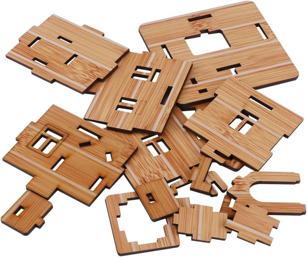 Skiennix 3D Wooden Puzzle - Mini DIY Model House Kit | Educational Jigsaw Puzzle for All Ages