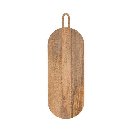 Kate and Laurel Staven Transitional Capsule Serving Board; 30 x 11; Natural Wood; Modern Food-Safe Charcuterie Board Made from Solid Mango Wood for Use as Kitchen Countertop Cheese Board