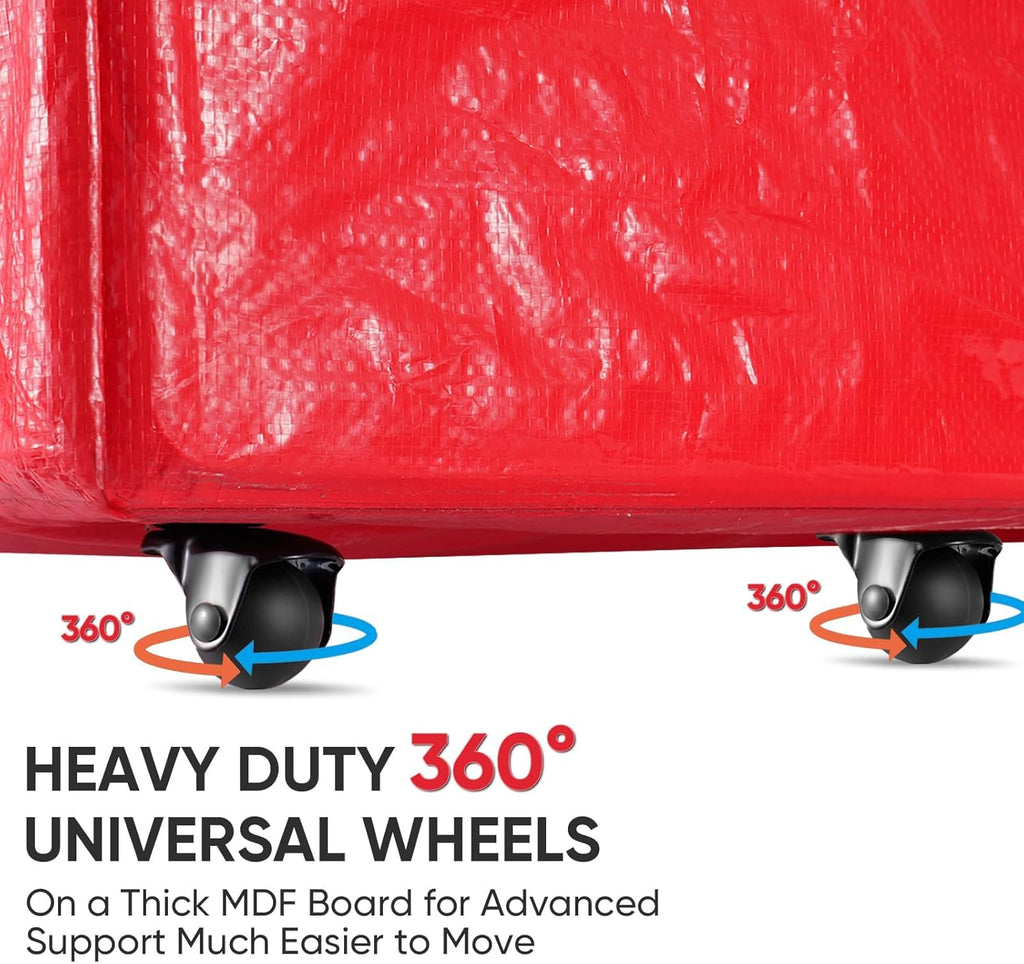 BALEINE Rolling Christmas Tree Storage Bag - 7.5 ft Heavy Duty with 2 Swivel Wheels & Reinforced Handles | Green