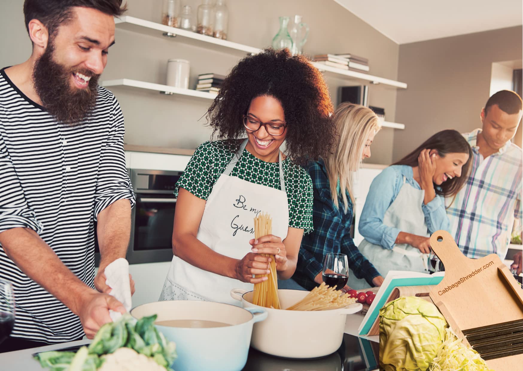 Wooden Cabbage Shredder, Vegetable Slicer for Food Preparation, Sauerkraut, Coleslaw, Salads. Pre-Oiled. Three Blades. A Cut Resistant Glove.
