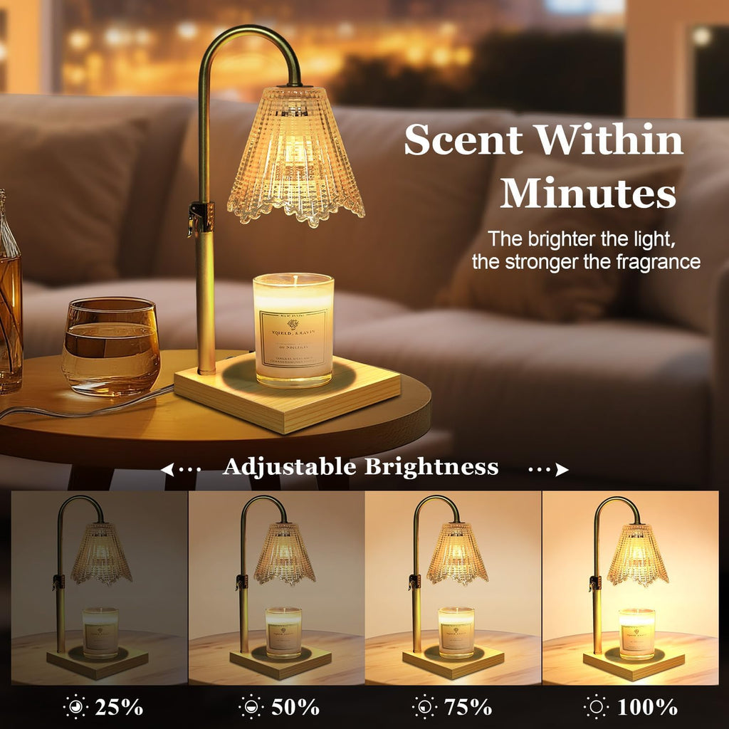 Skiennix Candle Warmer Lamp - Dimmable with Timer | Perfect Birthday Gift for Women & Home Decor