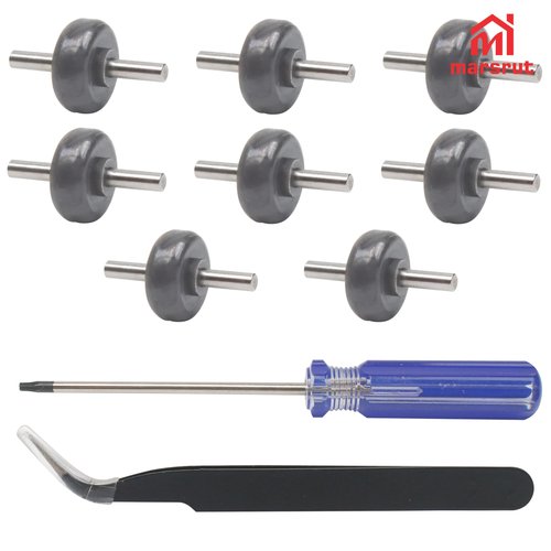 4 Pairs Soleplate Wheels Replacement Fits for Dyson V6 V7 V8 V10 V11 V15 Drive Cleaner Head Rollers, Direct Wheel Roller Parts