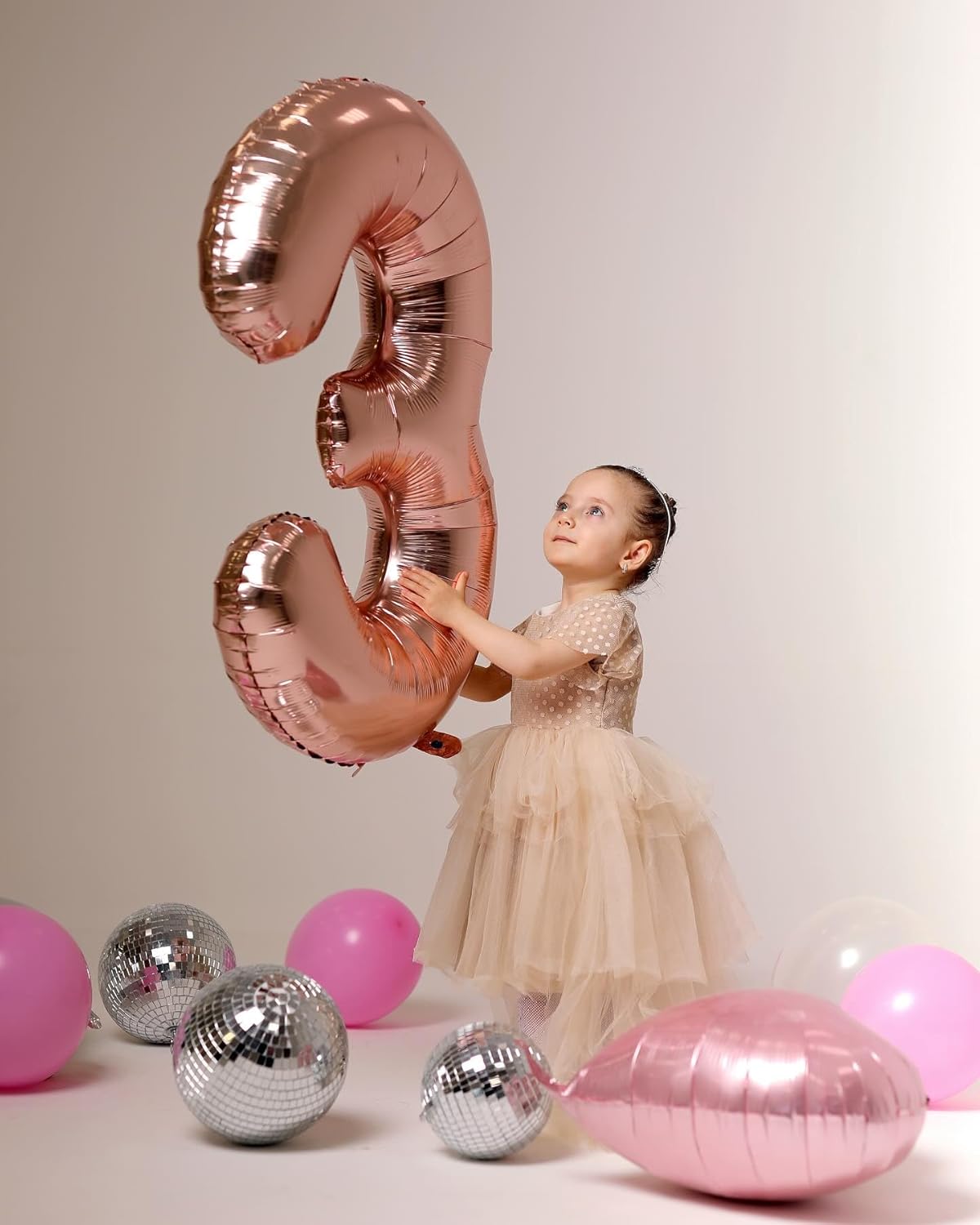 Rose Gold Number 13 Balloon - 40 Inch Birthday Decoration for Girls & Boys | Perfect 13th Party Supplies