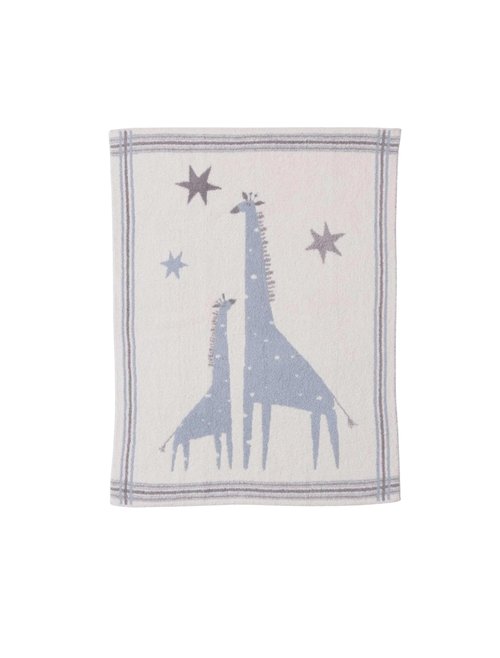 Barefoot Dreams® CozyChic® Giraffe Stroller Blanket, Rain Drop Multi, 30" 40"