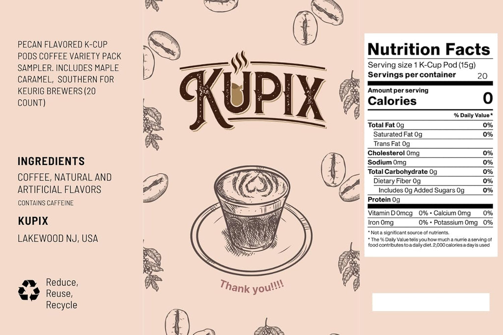 Maple & Caramel Pecan Flavored K-Cup Pods Variety Pack | 20 Count for Keurig Brewers