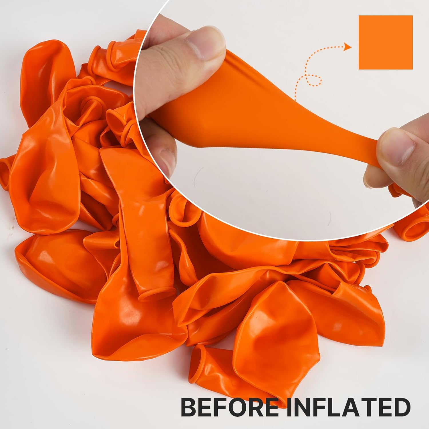 PartyWoo Orange Balloons - 140-Piece Matte Fall Balloon Arch Kit | Various Sizes for Thanksgiving & Baby Showers