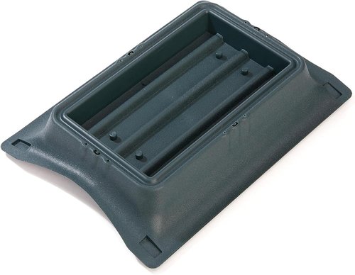 FloraCraft Floral Casket Saddle - Durable Plastic Design | 2.5" x 10.75" x 15" Green