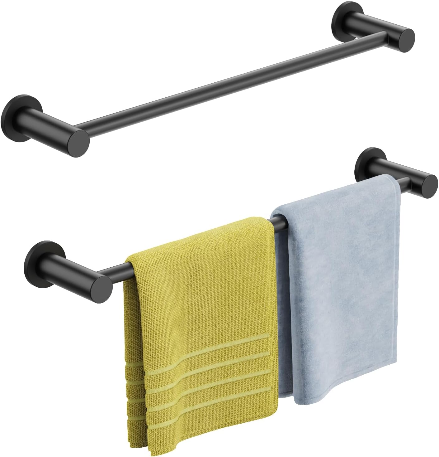 ULIBERMAGNET Magnetic Towel Holder - Adjustable Length Non-Slip Bar for Whiteboard & Refrigerator | 2 Pack