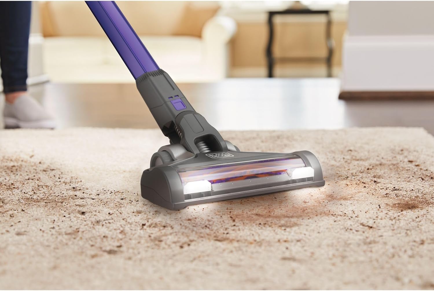 BLACK+DECKER Cordless Pet Hair Vacuum - Maximum Suction, 55 Minutes Runtime, Multi-Surface | Lightweight Design
