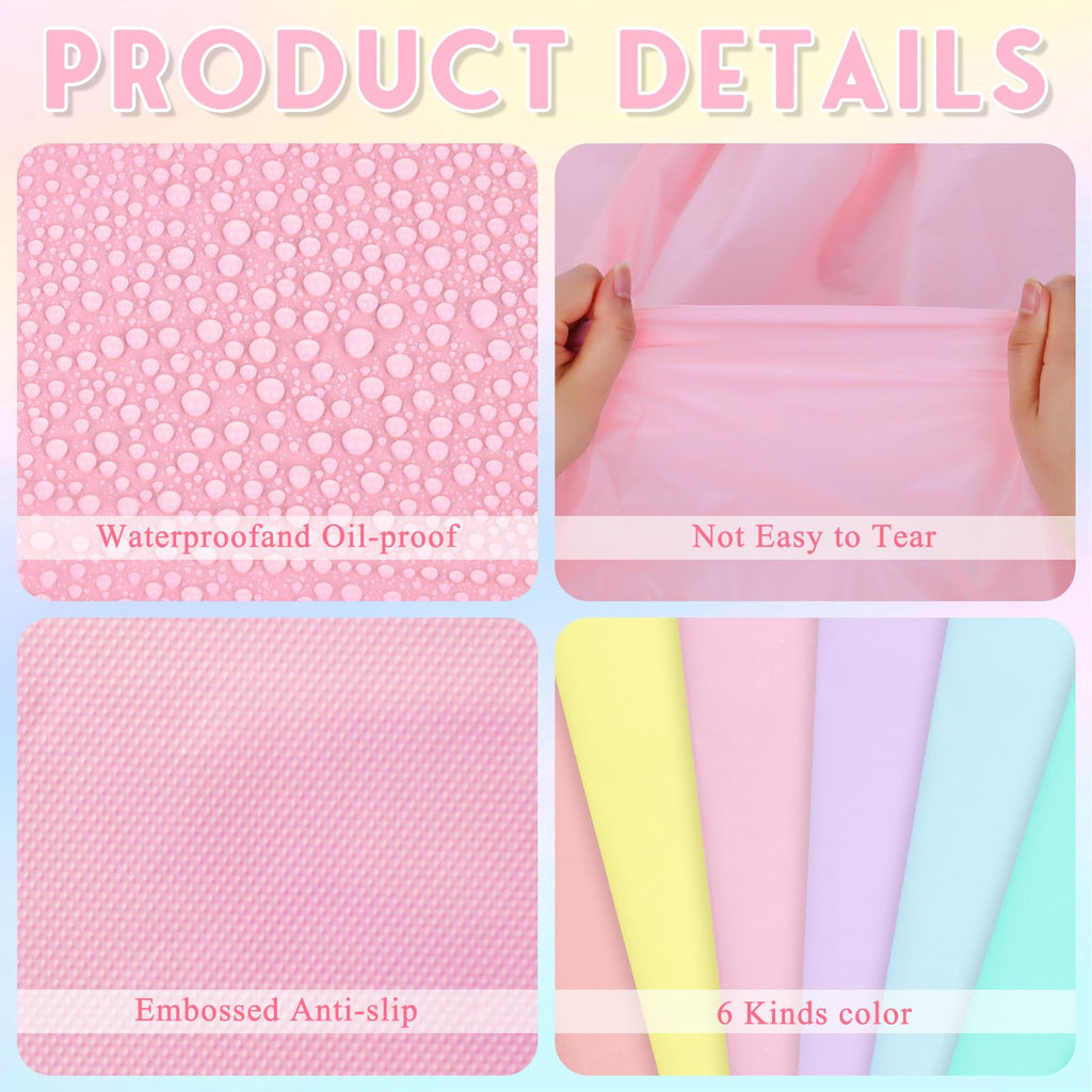 mwellewm 6 Pcs Easter Tablecloth Party Decorations Pastel Table Cloths Plastic 54x72 Inch Rainbow Tablecloth Disposable Rectangle Table Cover for Birthday Baby Shower Wedding Princess Ice Cream