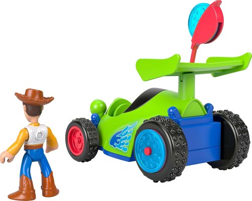 Fisher-Price Imaginext Woody & R.C. Play Set - 3-Inch Action Figure, Toy Vehicle & Projectiles