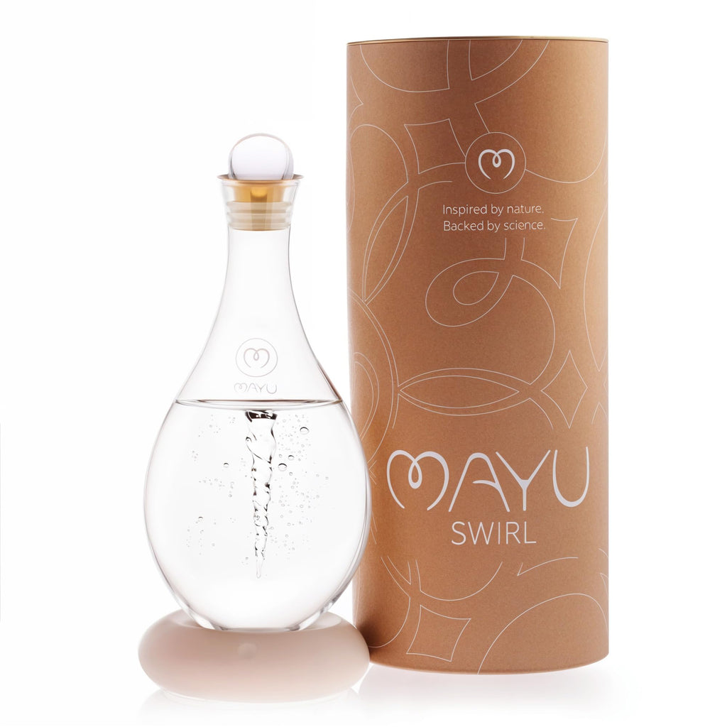 MAYU, Glass Topper Designed for Mayu Swirl Structured Water Carafe, Enhances Aesthetics, Preserves Freshness, Prevents Dust, Grade-A Borosilicate Glass, Dishwasher Safe, Modern Minimalist Design