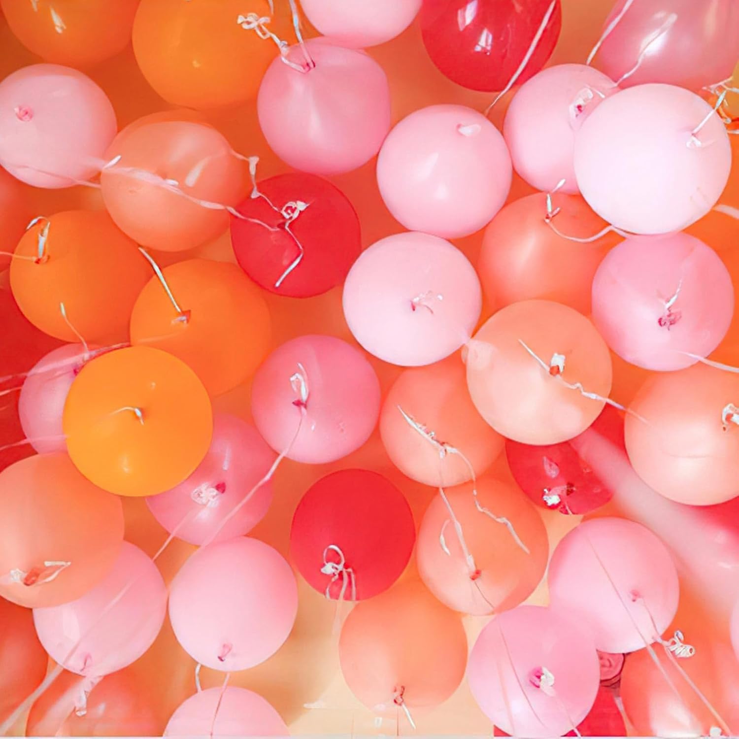 PartyWoo Coral Balloons - 140-Piece Latex Balloon Arch Kit | Various Sizes for Weddings & Parties