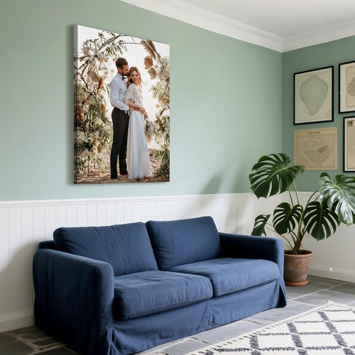 Custom Canvas Prints - Personalized Photo Wall Art for Weddings, Family, Pets | 12x18 Wrapped Frame