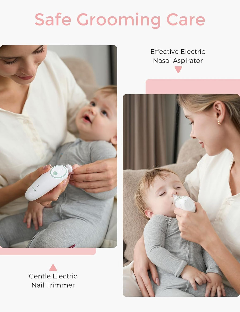 Momcozy Elite Baby Kit - Essential Grooming & Health Care Set | Electric Nail File, Nasal Aspirator, Thermometer & More
