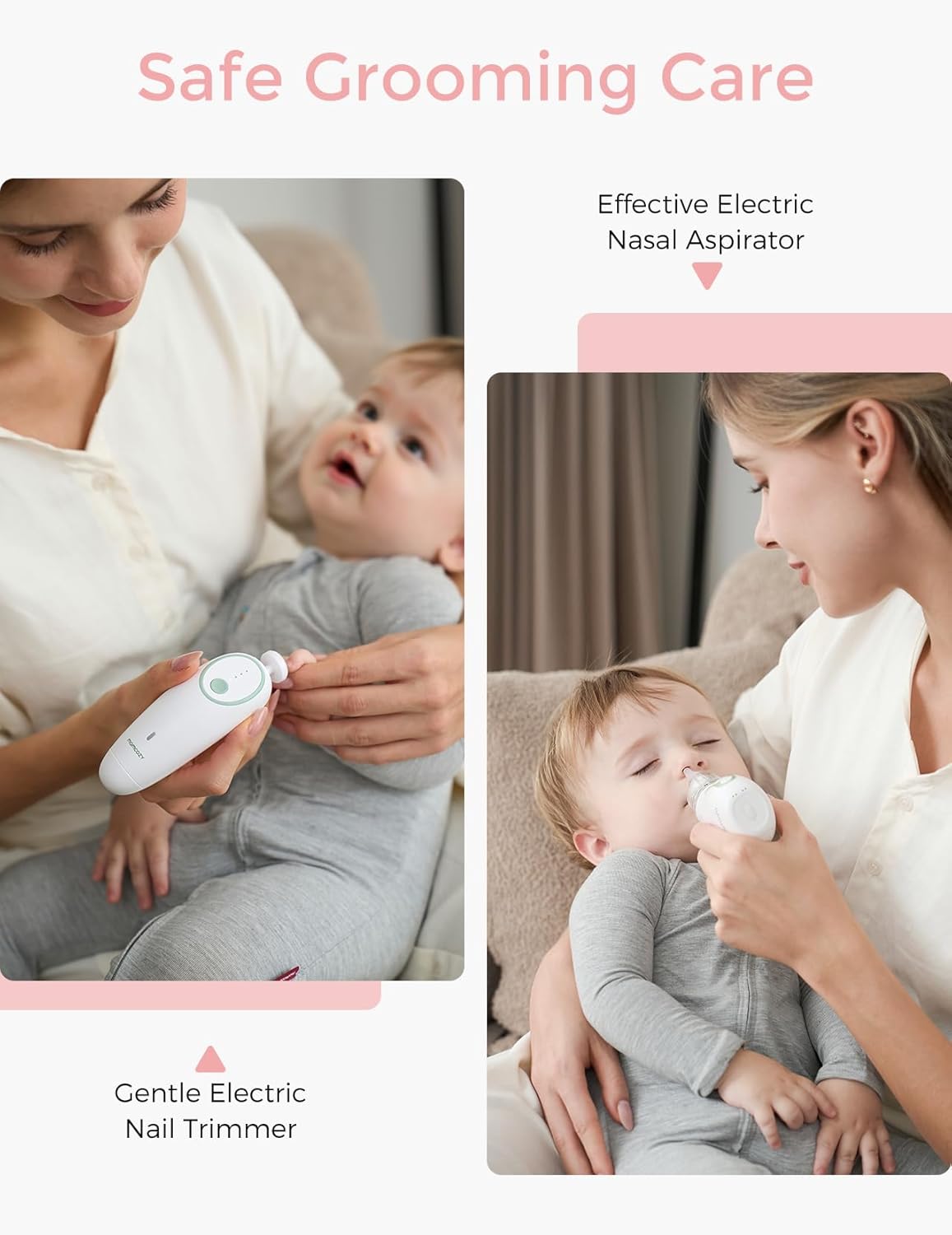 Momcozy Elite Baby Kit - Essential Grooming & Health Care Set | Electric Nail File, Nasal Aspirator, Thermometer & More