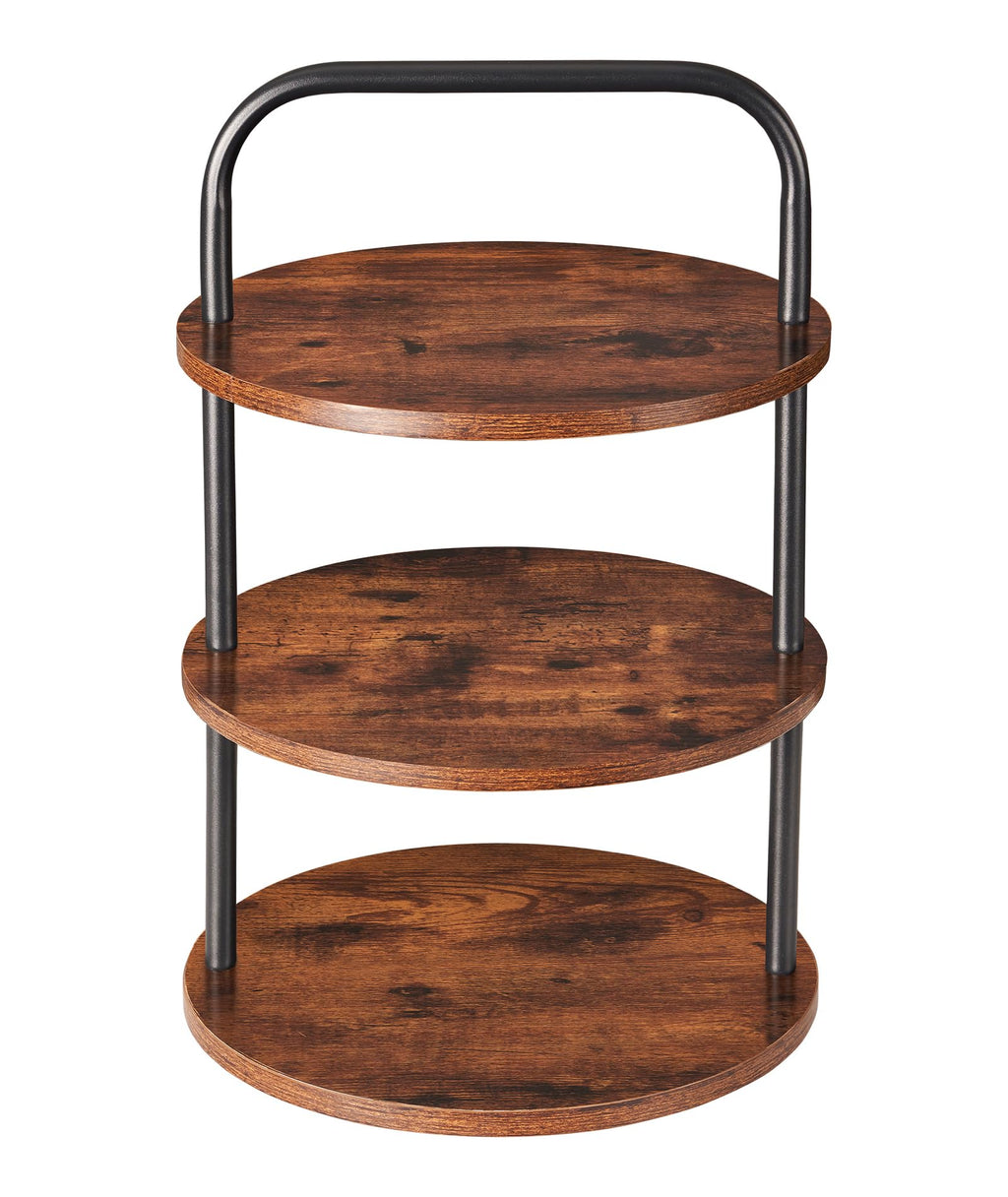 Cupcake Stand, Tower-Style for 50 Cupcakes - Large 3-Tier Dessert Table Display & Serving Tray Set, Tiered MDF Cake Stand for Wedding Birthday Baby Shower (1 Pack)