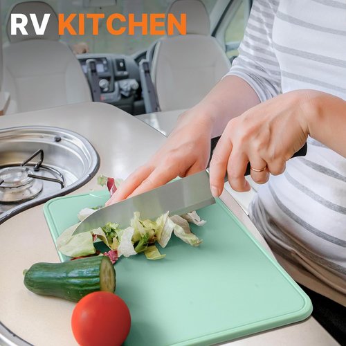 Gaialoop Portable Camping Cooking Utensils Set - Essential RV Kitchen Kit with Organizer Bag for Outdoor Adventures