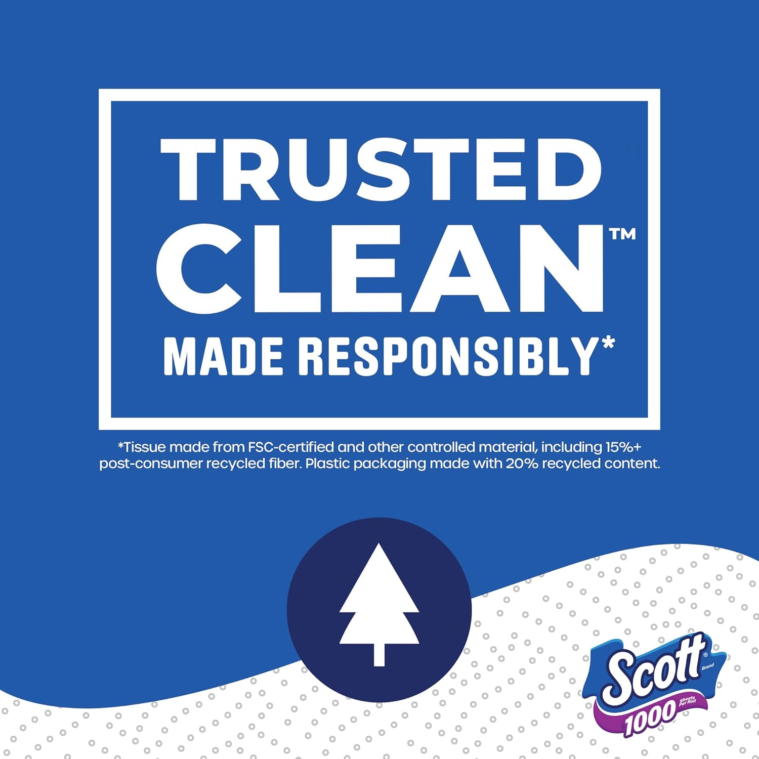 Scott 1000 Toilet Paper - Trusted Clean, Septic-Safe, 1-Ply, 32 Rolls for Ultimate Comfort