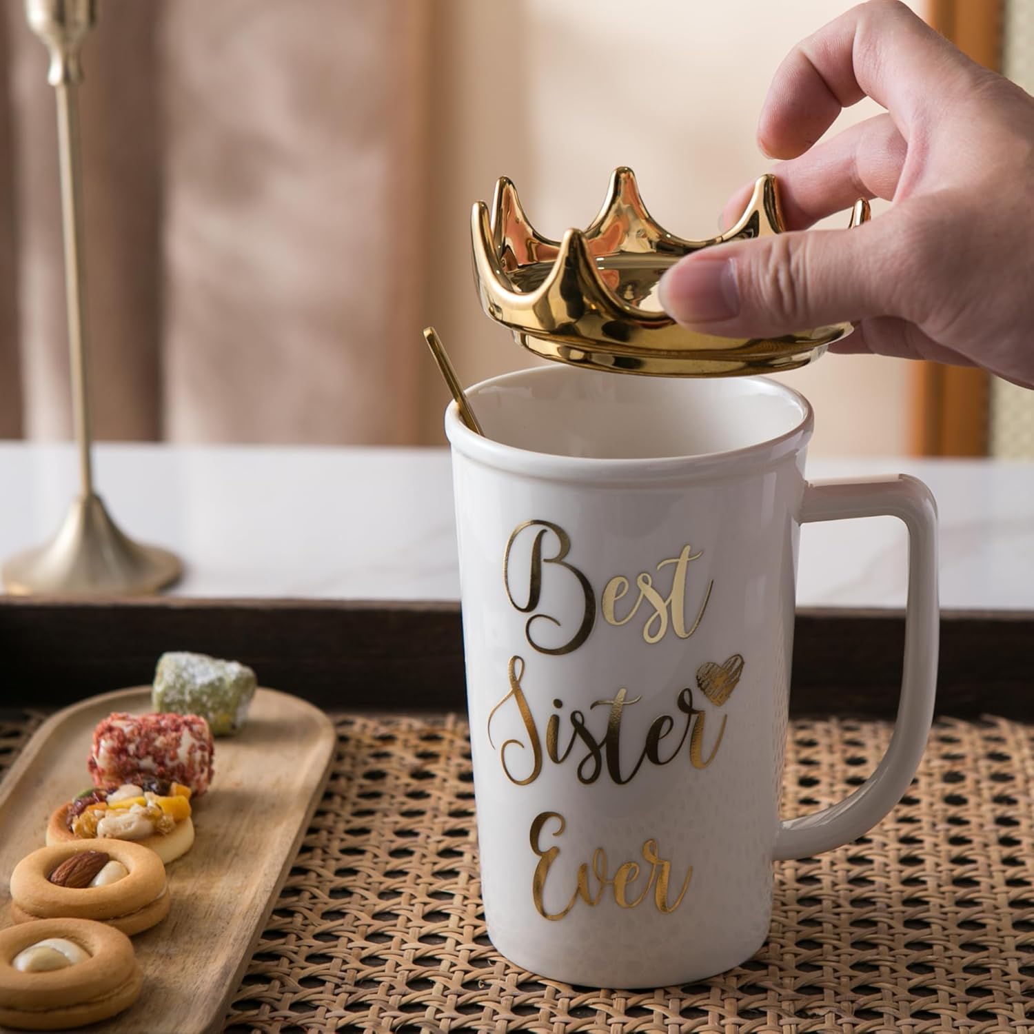 Regine Switzerland Coffee Mug - Perfect Sister Birthday Gift - 19 Oz Ceramic Design