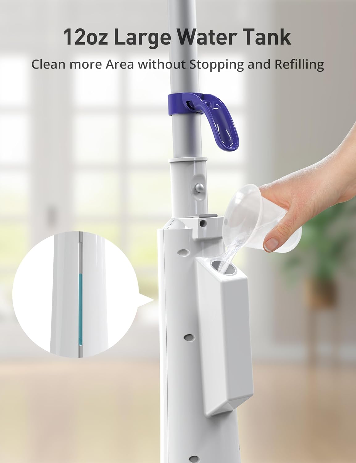Skiennix 1300W Steam Mop Cleaner - Fast Heating 25s Floor Steamer for Hardwood & Tiles | Lightweight with 2 Washable Pads
