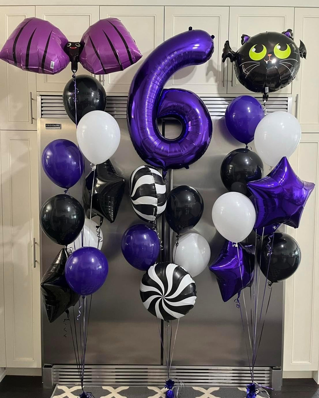 Purple Number 6 Balloon - 40 Inch Giant Foil Balloon for 6th Birthday Party Decorations