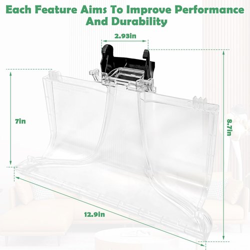 440014442 Upgraded Replacement Front Floor Nozzle Assembly Compatible with hoover Automatic Carpet Cleaner Replacements Parts Fits for SmartWAsh 2nd Generation And SmartWash PET (Without Sprayer)