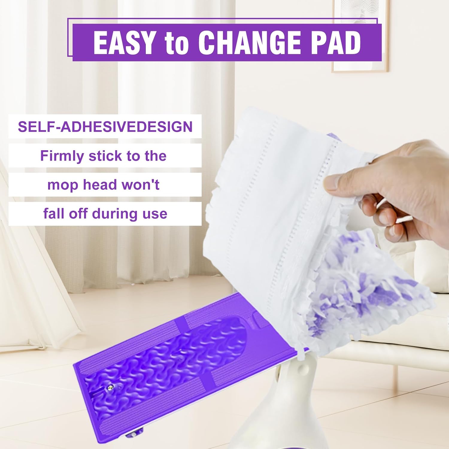 Skiennix Power Mop Refills - 40 Pack Unscented Thickened Multi-Surface & Wood Floor Cleaning
