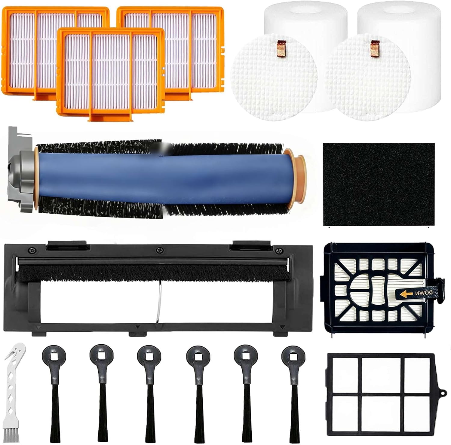 Shark Replacement Parts Kit - Main Brush, Filters & Side Brushes for AV2511AE, AV2501S, RV2610WA & More