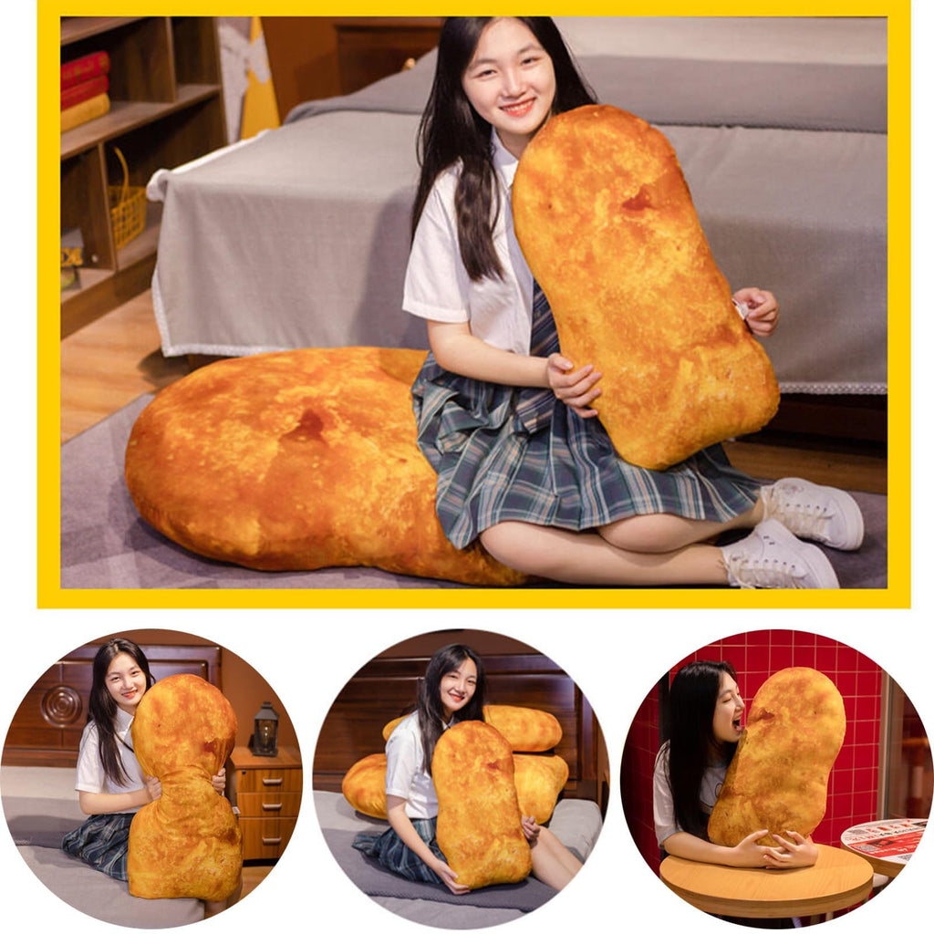 Whlo4U Simulation Chicken Plush Pillow, Chicken Stuffed Food Plush Pillow, Home Sofa Decoration, Birthday Christmas Funny Gift for Kids Adults (23inch)