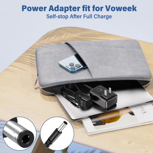 26V Stick Vacuum Charger Fit for Voweek VC08 Ultralight Cordless Stick Vacuum Cleaner, Power Cord AC Adapter for Voweek VC07 VWVC08 VW-VC08 VWVC07 VW-VC07, Charging Plug Cable for Iwoly C150 Stick Vac
