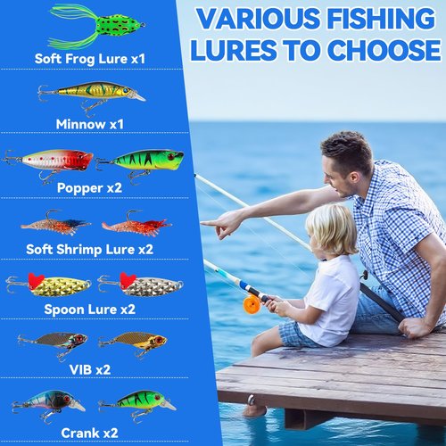 Einailvk Fishing Advent Calendar 2025 for Adult Men Teen Boys, 24 Days Fishing Tackle Accessories Kit Christmas Countdown Fishing Gifts with Fishing Lures for Dad Husband Boyfriend Fish Lovers