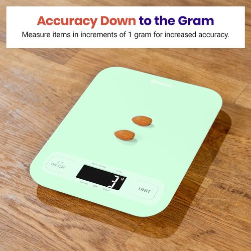 Etekcity Digital Food Kitchen Scale - Accurate Grams & Ounces Measurement for Cooking & Meal Prep | Large Green