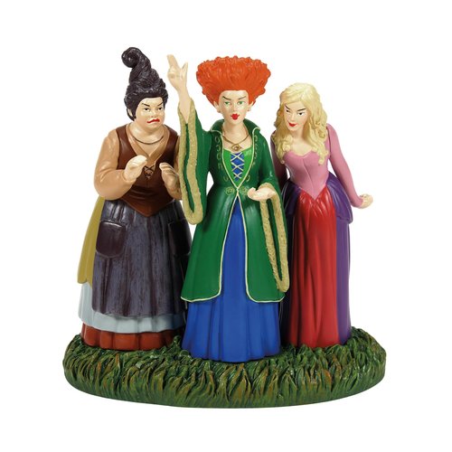 Department 56 Hocus Pocus Village Accessories The Sanderson Sisters Amok Figurine, 3.78 Inch, Multicolor