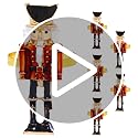6pcs Metal Nutcracker Napkin Rings Christmas Napkin Holders Holiday Decor