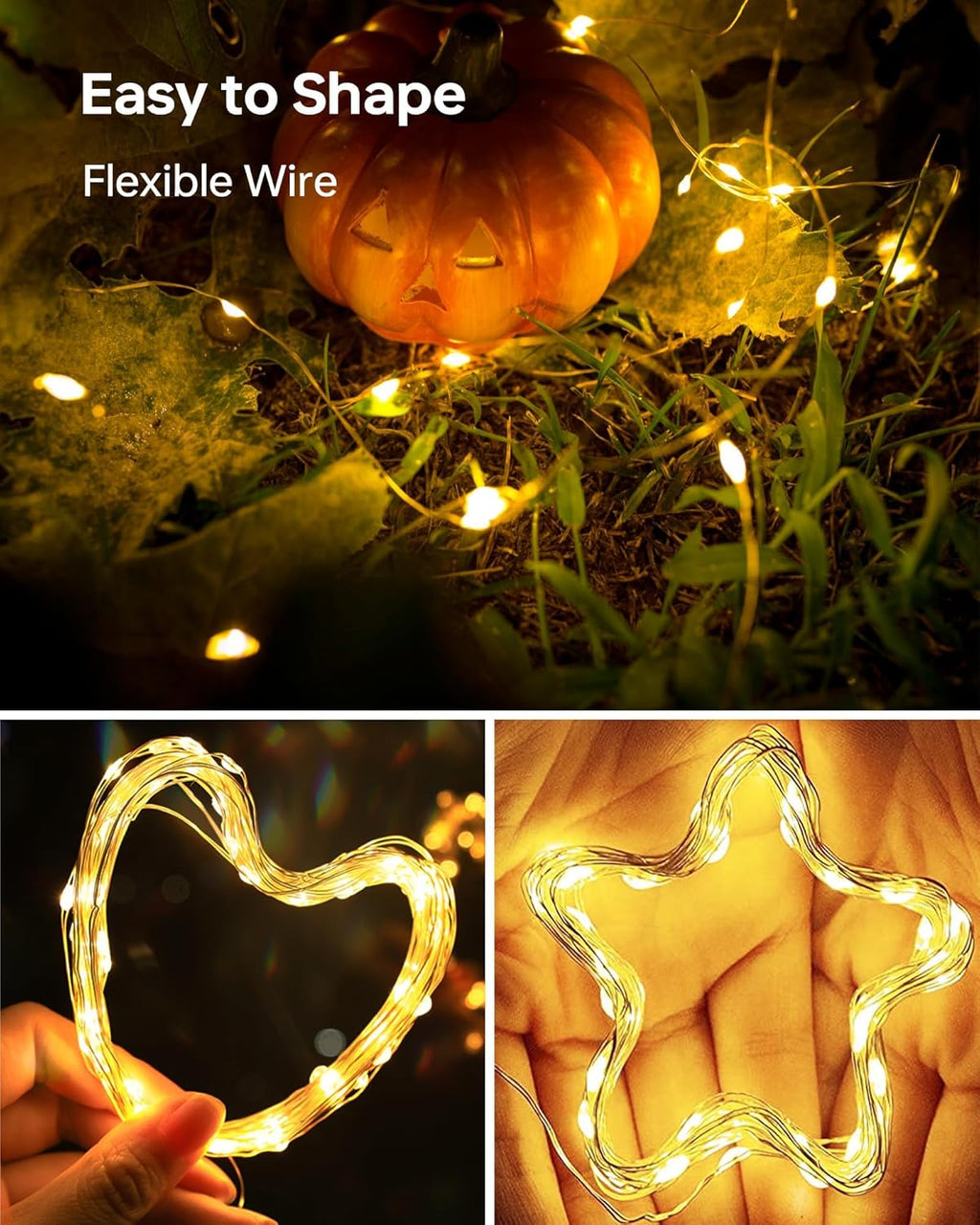 Skiennix 12 Pack Fairy Lights - 7ft 20 LED Battery Operated Twinkle String Lights | Warm & Cool White for Mason Jars, DIY Crafts, Weddings, Parties