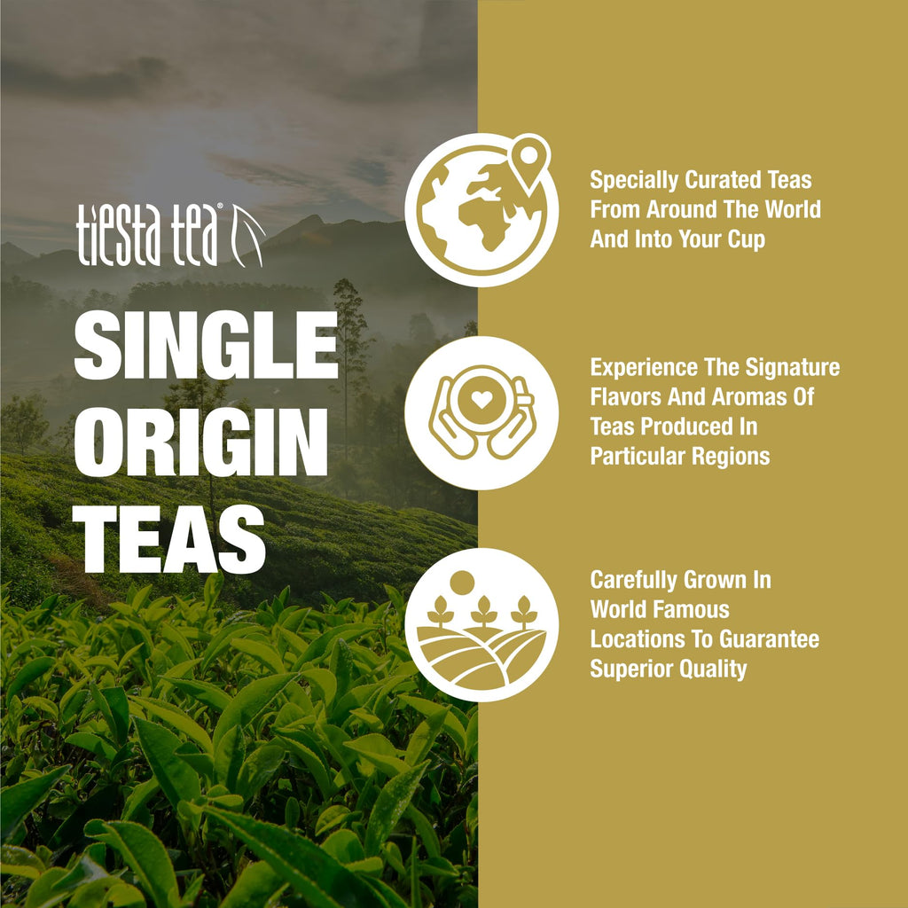 Tiesta Tea - Jasmine Pearls Green Tea, Loose Leaf, Single Origin Premium Jasmine from China, Pure Unblended Medium-Caffeinated Blend, Makes Hot or Iced & Up to 200 Cups, 16oz Resealable Bulk Pouch