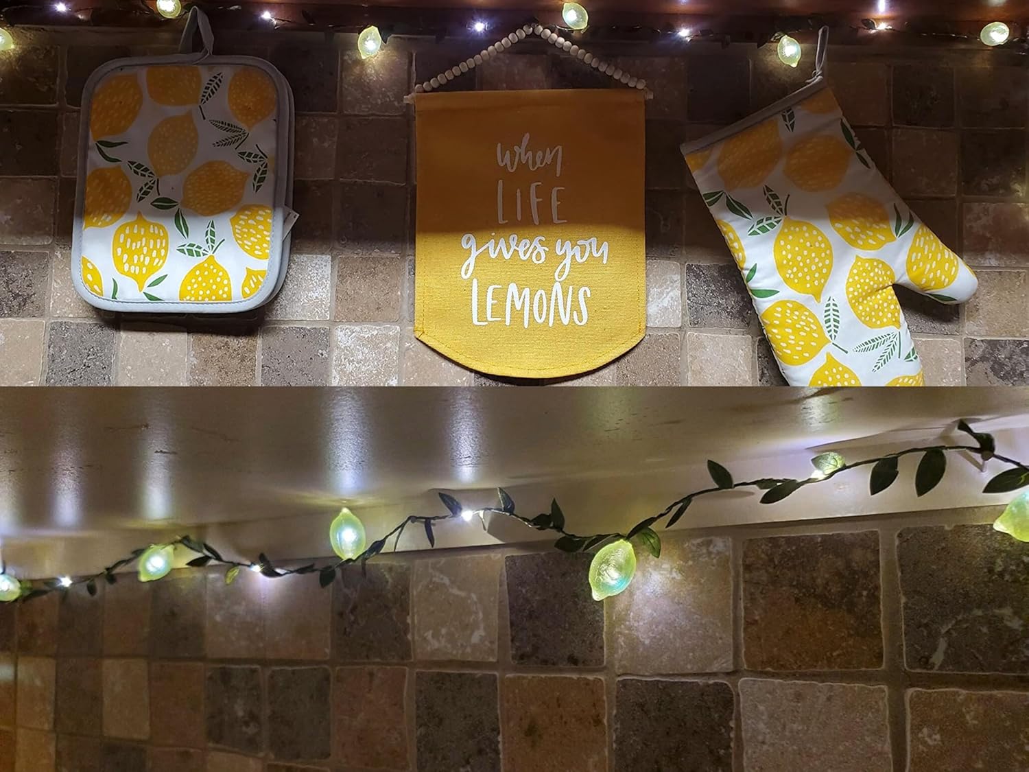 Skiennix Lemon Decor String Lights - 10FT 30LEDs Battery Operated Fairy Lights for Bedroom & Garden | Waterproof, 8 Modes