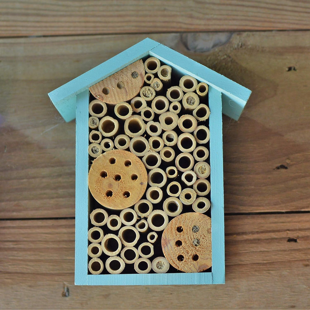 Nature's Way Bee House - PWH1-C Teal Color | Attract Pollinators to Your Garden